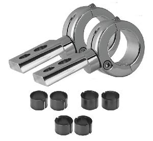 PIAA L-BRACKET BAR CLAMP (CHROME OR BLACK)