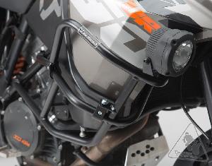 SW-MOTECH BLACK UPPER CRASH BARS ENGINE GUARDS FOR SELECT KTM MOTORCYCLES WITH FACTORY CRASH BARS