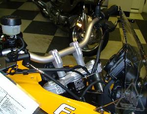 SW-MOTECH HANDLEBAR RISERS FOR BMW F700GS '12-'17 F800GS '08-'17 & F800GS ADVENTURE '14-'17 | 30MM SILVER