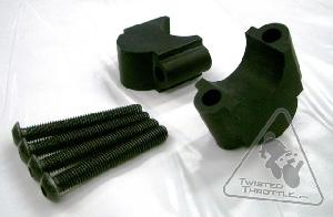 SW-MOTECH HANDLEBAR RISER SET FOR BMW R1200GS '04-'07, R1200GS ADVENTURE '06-'07 & F800GS ADVENTURE '14-'17 | 30MM - BLACK