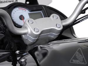 SW-MOTECH HANDLEBAR RISERS FOR KAWASAKI VERSYS 650 '07-'14 | SILVER - 20MM