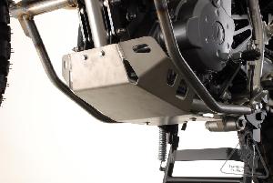 SW-MOTECH BLACK ALUMINUM ENGINE GUARD SKID PLATE FOR KAWASAKI KLR650 '87-'07 | BLACK 
