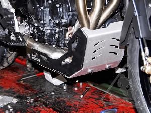 SW-MOTECH ALUMINUM ENGINE GUARD SKID PLATE FOR TRIUMPH TIGER 800 | ALL VARIATIONS - BLACK & SILVER