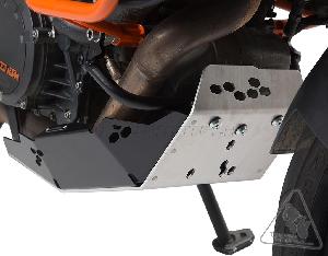 SW-MOTECH SKID PLATE FOR KTM 1090 ADVENTURE R '17, 1190 ADVENTURE '13-'17 & 1190 ADVENTURE R '13-'16 | BLACK & ALUMINUM