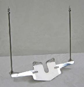FH500 – LICENSE PLATE MOUNTED, DOUBLE FLAG FOR 2009-NEWER HARLEY-DAVIDSON STREET GLIDE & ROAD GLIDE MODELS