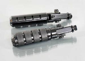 BLACK MOTORCYCLE ISOLATION PEGS