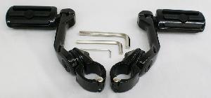 BLACK 5” HIGHWAY MOUNT SET FOR 1 ¼” DIAMETER HIGHWAY BARS