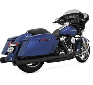 DRESSER DUALS BLACK HEADER SYSTEM FOR 2017-23 TOURING MODELS