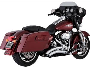 BIG RADIUS CHROME EXHAUST FOR 09-16 TOURING MODELS