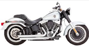 CHROME BIG SHOTS STAGGERED FOR SOFTAILS