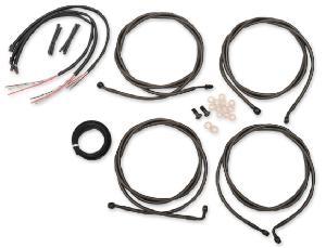 APE HANGER BLACK MIDNIGHT BRAIDED CABLE KIT FOR ABS TOURING MODELS 17-20