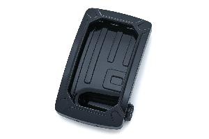 NOVA CURVED VERTICAL SIDE MOUNT LICENSE PLATE HOLDER - BLACK