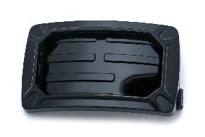 NOVA CURVED HORIZONTAL SIDE MOUNT LICENSE PLATE HOLDER - BLACK