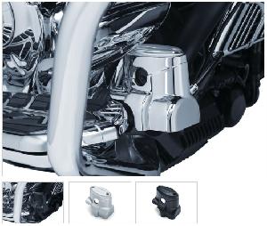 REAR MASTER CYLINDER COVER FOR INDIAN ((CHROME OR BLACK))