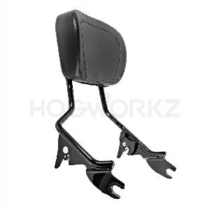 HARLEY TOURING '09-'17 BLACK DETACHABLE SISSY BAR BACKREST
