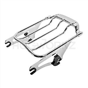 HARLEY '09-'17 TOURING CHROME AIR WING TWO UP LUGGAGE RACK