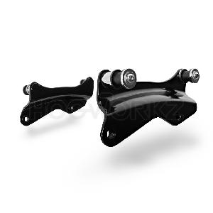 BLACK 4-POINT DOCKING HARDWARE KIT FOR HARLEY TOURING 