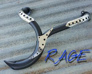 RAGE HONDA FURY EXHAUST ((BLACK CERAMIC))