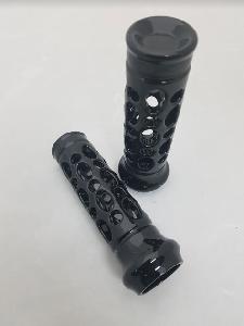 GLOSS BLACK OLD SCHOOL GUNNER XL GRIPS
