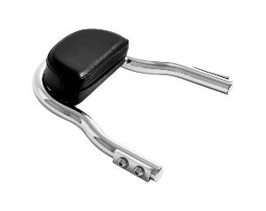 LOW BACKREST FOR INDIAN SCOUT-CHROME (INCLUDES MOUNTING HARDWARE-COMPLETE KIT)