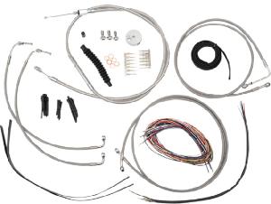 CABLE KIT FOR FLTR ROADGLIDE 08-13 (STAINLESS STEEL INCLUDES ELECTRICAL)