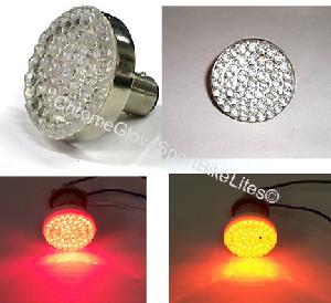 DIRECT BASE 1156 OR 1158 REPLACEMENT AMBER OR RED LED BULB