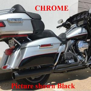 DIABLO GATO 2 INTO 1 CHROME EXHAUST SYSTEM FOR TOURING MODELS 09-16