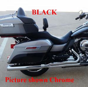 BILLET CAT 2 INTO 1 BLACK EXHAUST SYSTEM FOR 09-16 TOURING MODELS