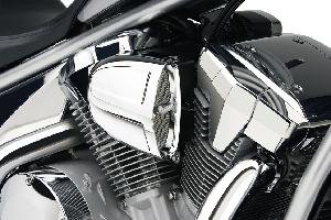 POWR FLOW AIR INTAKE FOR VTX 1300 - CHROME