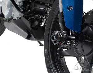 SW-MOTECH FRONT AXLE SLIDER KIT FOR BMW G310R '17-'19 & G310GS '18-'19