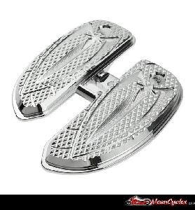 M STYLE CHROME FLOORBOARDS FOR M109R-DRIVER OR PASSENGER (PAIR)