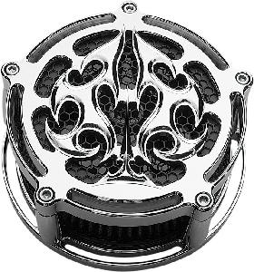 BILLET AIR CLEANER ACE'S WILD FOR TWIN CAM MODELS (BLACK OR CHROME) 