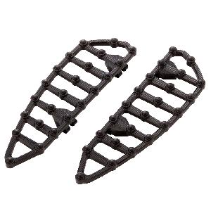 NESS MX BILLET FLOORBOARDS - BLACK