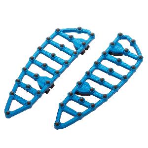 NESS MX BILLET FLOORBOARDS - BLUE
