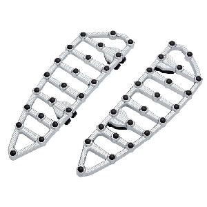 NESS MX BILLET FLOORBOARDS - CHROME