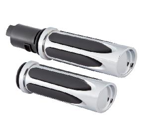 DEEP CUT COMFORT SERIES GRIPS FOR 2024-UP TOURING MODELS - CHROME