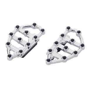 NESS MX PASSENGER FLOORBOARDS - CHROME