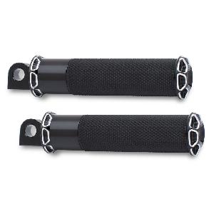 BEVELED FUSION FOOTPEGS - BLACK