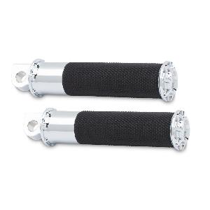 BEVELED FUSION FOOTPEGS - CHROME
