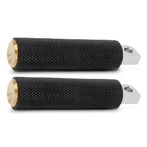 KNURLED FUSION FOOTPEGS - BRASS