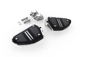TWIN RAIL FOOTRESTS ((CHROME OR BLACK))