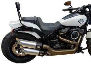 SLASH CHROME SLIP-ONS FOR FAT BOB 18-UP