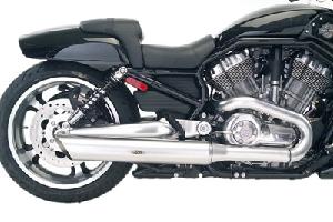 V-ROD MUSCLE SATIN NICKEL PIPES
