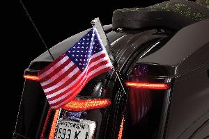 LED LIGHTED FLAG POLE WITH AMERICAN FLAG