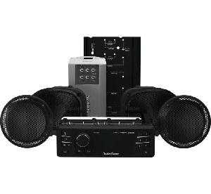 ROCKFORD FOSGATE 98-13 ROAD GLIDE® ULTRA SOURCE UNIT, 4 SPEAKER AND AMP KIT
