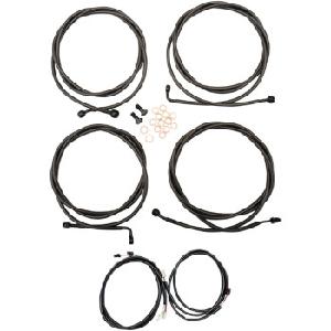COMPLETE BLACK SMOKE CABLE KIT FOR TOURING MODELS 17-20 W/ ABS