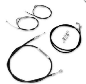 APE BAR CABLE KIT FOR KAWASAKI VOYAGER -BLACK FINISH (NONE ABS)