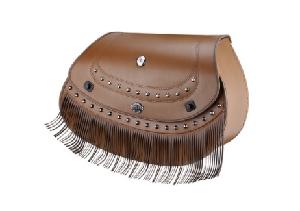 INDIAN SCOUT VIKING INDIAN SPECIFIC BROWN LEATHER MOTORCYCLE SADDLEBAGS