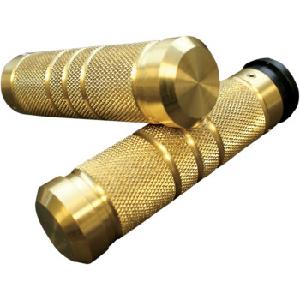 BRASS KNURLED GROOVED CUSTOM GRIPS TBW 08-UP 