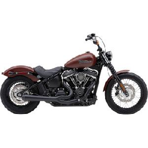 EL DIABLO 2:1 BLACK EXHAUST SYSTEM FOR LOW RIDER / DELUXE / SLIM / STREET BOB